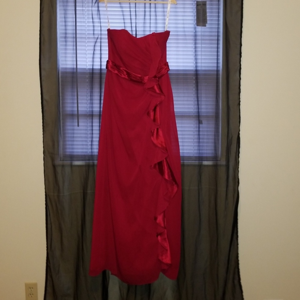 Red David's Bridal Dress